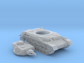 1/87 (HO) German Pz.Kpfw. IV Ausf. E Tank in Clear Ultra Fine Detail Plastic