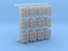 1/200 Royal Navy 4.7" Ready Use Lockers (Small)x12 in Clear Ultra Fine Detail Plastic