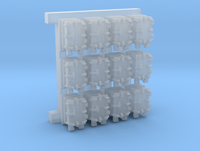 1/350 Royal Navy 4.7" Ready Use Lockers (Small)x12 in Clear Ultra Fine Detail Plastic