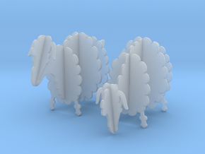 Wooden Sheep 1:48 in Clear Ultra Fine Detail Plastic
