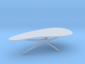 Mid-Century Cocktail Table 1:48 in Clear Ultra Fine Detail Plastic