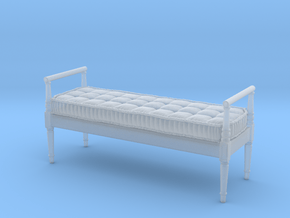 1:48 French Country Bench in Clear Ultra Fine Detail Plastic