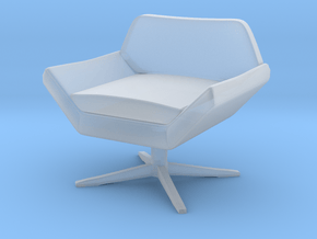 1:48 Sly Lounge Chair in Clear Ultra Fine Detail Plastic