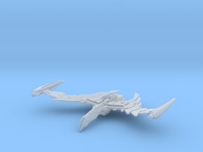 Romulan GreatBird Class  WarBird wings up in Clear Ultra Fine Detail Plastic