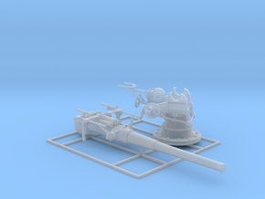 1/50 German 8.8 cm/45 (3.46") SK L/45 Gun in Clear Ultra Fine Detail Plastic