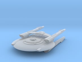 Federation KittyHawk Class II refit  BattleCruiser in Clear Ultra Fine Detail Plastic