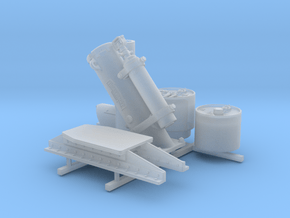 1/35 Royal Navy MKII Depth Charge Thrower x1 in Clear Ultra Fine Detail Plastic