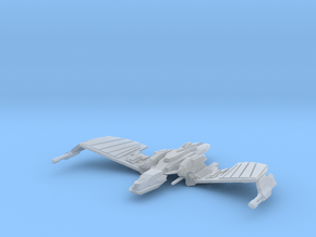 Klingon N''Thak Class  BattleCruiser  wings up in Clear Ultra Fine Detail Plastic