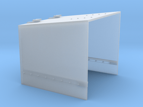 4 Inch Gun Square Shield in Clear Ultra Fine Detail Plastic