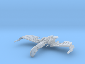 Romulan Verdor Class  WarBird  wings up in Clear Ultra Fine Detail Plastic