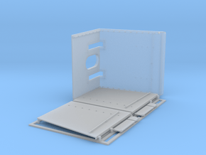 35th_4_Inch_Square_Shield in Clear Ultra Fine Detail Plastic