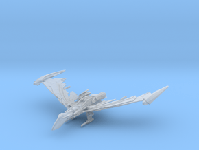 Romulan Winged Defender Class IIIV refit WarBird in Clear Ultra Fine Detail Plastic