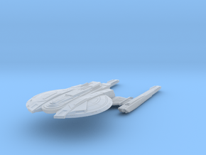 Federation New Orleans Class refit  Cruiser in Clear Ultra Fine Detail Plastic