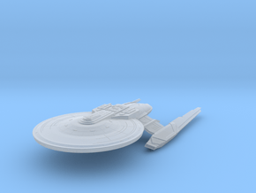 Alt Federation Ares Class Cruiser 4.5" Long in Clear Ultra Fine Detail Plastic