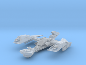 Klingon KaBar Class BattleCruiser refit in Clear Ultra Fine Detail Plastic