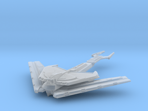 Cardassian Deck Cruiser in Clear Ultra Fine Detail Plastic