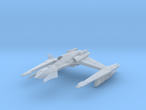 Klingon BarTar Class WarCruiser in Clear Ultra Fine Detail Plastic