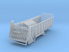 1/64 Manure spreader long frame- Horizontal beater in Clear Ultra Fine Detail Plastic
