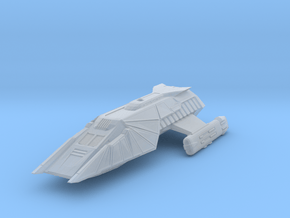 Klingon Shuttlecraft  5.3 " long in Clear Ultra Fine Detail Plastic