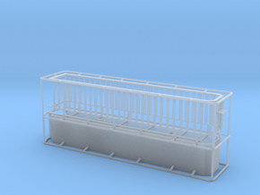 1/64 53' Shuffle Floor Trailer- Closed tandem in Clear Ultra Fine Detail Plastic