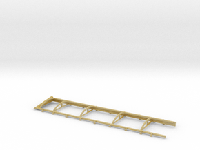 1/64 Belt Trailer Extension and Tarp Frame in Tan Fine Detail Plastic