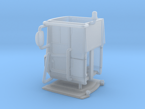 1/64 Loader cab- Solid windows, no interior in Clear Ultra Fine Detail Plastic