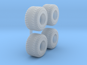1/64 750/45R22.5 Tire in Clear Ultra Fine Detail Plastic