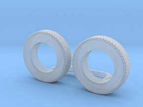 1/64 15in Trailer tire in Clear Ultra Fine Detail Plastic