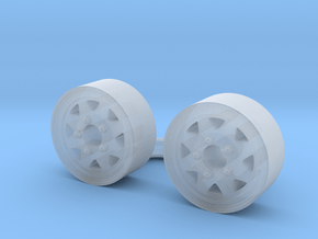 1/64 15in Trailer wheel in Clear Ultra Fine Detail Plastic