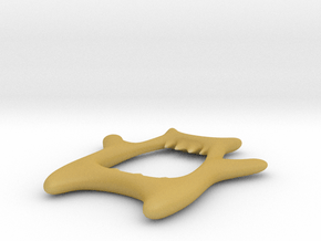 MP3 Cable Winder Guy (Type C) in Tan Fine Detail Plastic