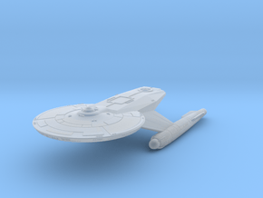 Federation Baker Class IV refit with a deflector D in Clear Ultra Fine Detail Plastic