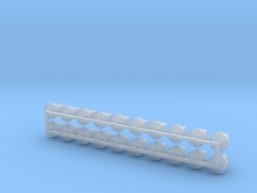 Studs - Riveted Spikes (20pc) in Clear Ultra Fine Detail Plastic