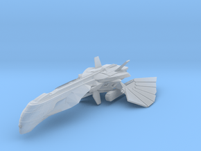 Romulan Core Class Destroyer WarBird in Clear Ultra Fine Detail Plastic