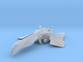 Romulan Core Class Destroyer WarBird V2 in Clear Ultra Fine Detail Plastic