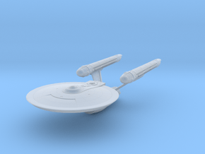 Enterprise 1701 Refit V3 in Clear Ultra Fine Detail Plastic