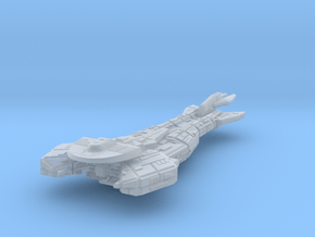 Cardassian Kelval class battlecruiser in Clear Ultra Fine Detail Plastic