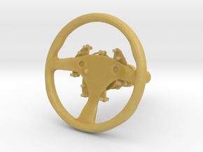 Steering Wheel P-RSR-Type - 1/10 in Tan Fine Detail Plastic