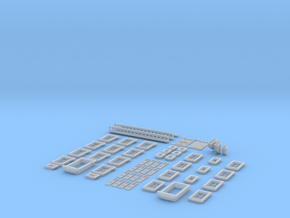 NVIM03 - City buildings in Clear Ultra Fine Detail Plastic