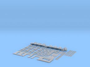 NVIM43 - City buildings in Clear Ultra Fine Detail Plastic