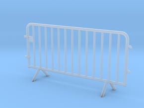 OviMob01 - Metallic police barrier in Clear Ultra Fine Detail Plastic