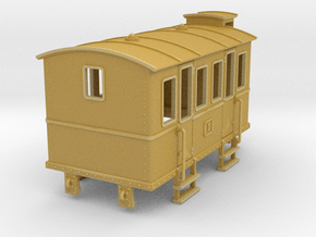 HOe-wagon02 - Crate of passenger wagon in Tan Fine Detail Plastic