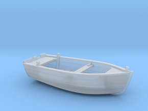 HObat40 - Wooden smallboat in Clear Ultra Fine Detail Plastic