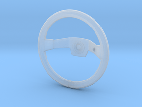Steering Wheel - Deep Dish Rallye Type - 1/10 in Clear Ultra Fine Detail Plastic