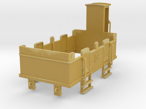 HOe-wagon06 - Crate of passenger wagon N°3 in Tan Fine Detail Plastic