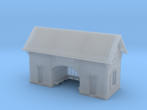 NBay01 - Bayet's Platform shelter in Clear Ultra Fine Detail Plastic