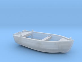 Nbat40 - Wooden smallboat in Clear Ultra Fine Detail Plastic