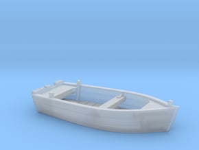 Nbat41 - Wooden smallboat in Clear Ultra Fine Detail Plastic