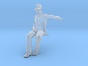 1:32 Scale Seated Figure in Clear Ultra Fine Detail Plastic