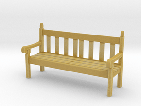 1:32 Scale Hyde Park Bench in Tan Fine Detail Plastic