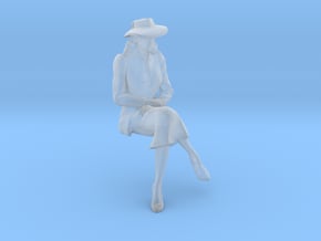 1:32 scale Girl Friday sitting in Clear Ultra Fine Detail Plastic